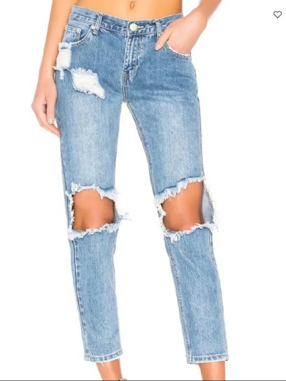 Revolve Superdown Angie Girlfriend Straight Leg Jean Size 27